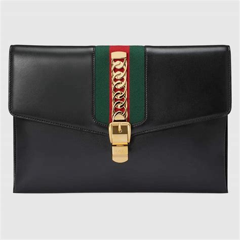 gucci leather clutch|gucci clutch bag price list.